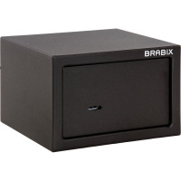 Офисный мебельный сейф BRABIX SF-170KL 170х260х230 мм, ключевой замок, черный 291142