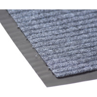 Коврик-дорожка SUNSTEP влаговпитывающий, Ребристый, 0,9х12 м, серый 35-131