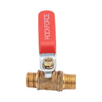 Кран воздушный шаровый наруж. резьба Rockforce 1/4х1/4 RF-SP019/1/4"(2032)
