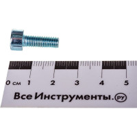 Винт с внутренним шестигранником оцинкованный DIN912 6х16 класс прочности 8,8 малая фасовка (50 шт) КРЕП-КОМП вш616мф