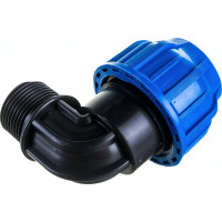 Отвод компрессионный PN16 (32 мм; 1") с наружной резьбой RTP 11558