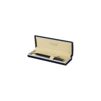 Подарочная шариковая ручка Galant Arrow Gold Blue, корпус темно-синий, золотистые детали, 0,7мм, синяя, 140653
