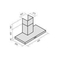 Кухонная вытяжка MBS MUSA 160 INOX 3859