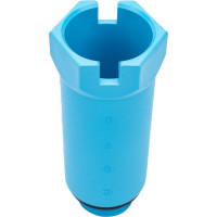 Монтажная заглушка Uni-Fitt Н 1/2", с прокладкой, синяя 608B2000