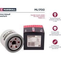 Фильтр масляный Hyundai Solaris I, II 11-, Kia Cee'd I, II 07-, Mazda 3 (BK, BL) 07- / 6 MARSHALL ML1700