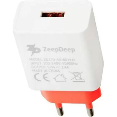 ZeepDeep зарядное устройство EnergyPlug 1 USB X 2.4A 802074