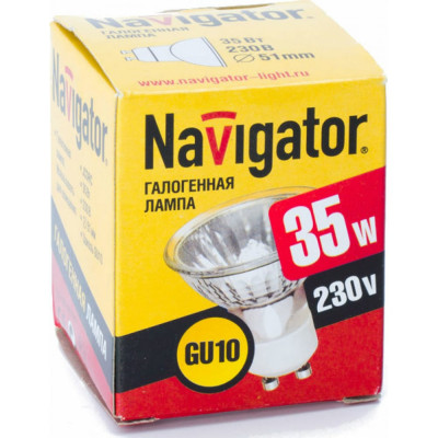 Галогенная лампа Navigator 94 225 JCDRC 35W GU10 230V 2000h 4607136942257 128306