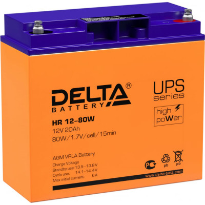 Аккумулятор DELTA HR 12-80 W