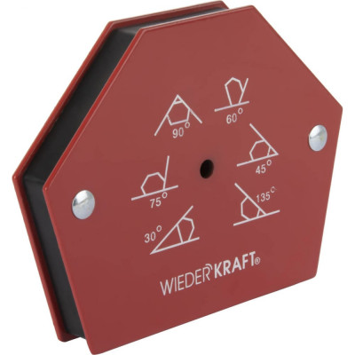 WIEDERKRAFT Сварочный магнит выставляемые углы град. 30;45;60;70;90;135 усилие 50Lbs WDK-65950