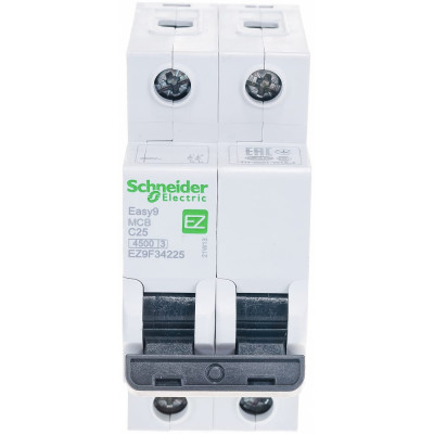 Модульный автомат Schneider Electric EASY 9 2п C 25А 4.5кА EZ9F34225