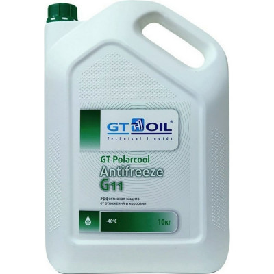 GT OIL Антифриз Polarcool G11 зеленый, 10 кг 1950032214021