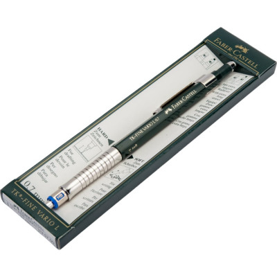 Faber-Castell Карандаш механический TK-Fine Vario L , HB, 0,7мм, с ластиком 135700
