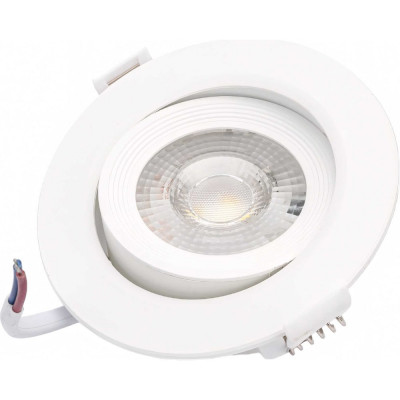ЭРА KL LED 22A-5 3K WH Светильник светодиодный круглый поворотн. LED SMD 5W 3000K, белый Б0037036