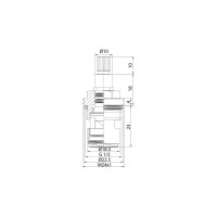 IDDIS Кран-букса керамическая 180° 20 зубцов G 1/2