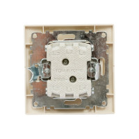 Проходной выключатель TDM ELECTRIC Таймыр слоновая кость одноклавишный с подсветкой SQ1814-0108