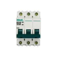 Автоматический выключатель (АВ) DEKraft ВА-101, 3 Р, хар-ка D, 40 А, 4.5 кА 11130DEK