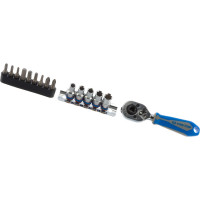 Набор вставок бит и головок с трещоткой (1/4", TORX, HEX, PH) 15 предметов KING TONY 2515MR