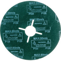 Круг фибровый гибкий (125 мм; P120) 5 шт. ПРАКТИКА 645-433