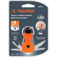 Мультитул-брелок со светодиодным фонариком TRUPER 13336