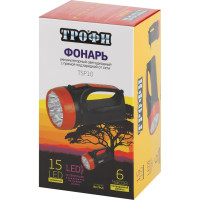 Аккумуляторный фонарь ТРОФИ TSP10, 4V1.5Ah,15хLED, 2 режима, Б0016537