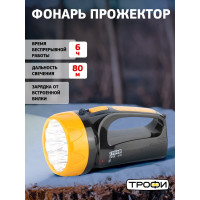 Аккумуляторный фонарь ТРОФИ TSP10, 4V1.5Ah,15хLED, 2 режима, Б0016537