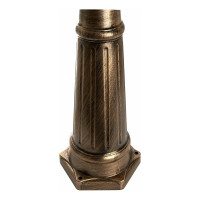 Садово-парковый светильник FERON PL4048 столб шестигранный 2х60W 230V E27, черное золото 11428