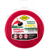 Корд триммерный (3.0 мм; 60 м; звезда) DDE 644-962