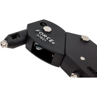 Заклепочник с поворотной головкой на 360 градусов, 4 насадки, 180мм FORCE 67801