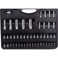 Набор головок и приспособлений FORCE 108 предметов 12 гранные 1/2, 1/4 41082R-9