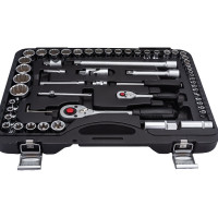 Набор головок и приспособлений FORCE 108 предметов 12 гранные 1/2, 1/4 41082R-9