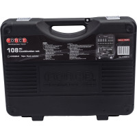 Набор головок и приспособлений FORCE 108 предметов 12 гранные 1/2, 1/4 41082R-9