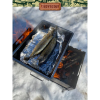 Одноярусная коптильня BOYSCOUT 350х250х100 мм 61492