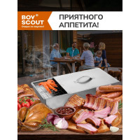 Одноярусная коптильня BOYSCOUT 350х250х100 мм 61492