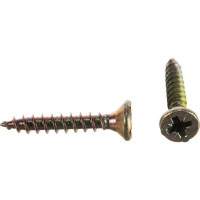 Универсальный саморез по дереву КрепСтройГрупп 4х25 желтый цинк, 500 шт. 145432