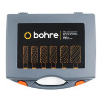 Набор сверл корончатых по металлу HSS Bohre 24,26,28,30,32,34 мм х55, Weldon 19, штифт 6,34х103 КБ003625