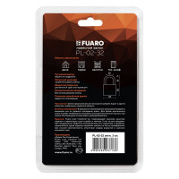 Навесной замок Fuaro PL-02-32 англ. 1 кл., блистер 42289