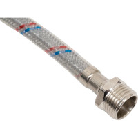 Подводка для воды AQUALINE нейлон/ПВХ стальнаягайка вн-нар 1/2 - 30 см 04873