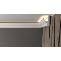 Потолочный карниз Decor-Dizayn ударопрочный влагостойкий под LED подсветку 70Х45Х2000 мм DD508