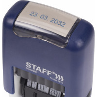 Датер-мини STAFF Printer 7810 BANK месяц цифрами, оттиск 22x4 мм 237433