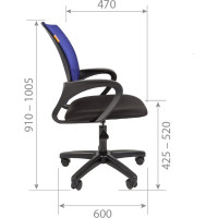 Компьютерное кресло CHAIRMAN 696 LT TW-05 синий 00-07024142