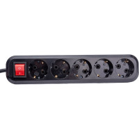 Сетевой фильтр 5bites 3м, 5 розеток, 16A, черный SP5B-330