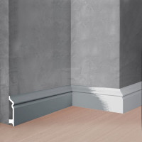 Напольный плинтус Stenopol 78х21х2000 мм под покраску C7122