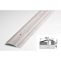 Порог разноуровневый алюминиевый (39.4 мм; 0.9 м; декоративный; ясень белый) Лука УТ000021969