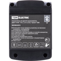 Аккумулятор для дрелей-шуруповертов TDM ELECTRIC ДША-14-ЛK1 14 В, 1,3 Ахч Li-Ion, "Гранит" SQ1030-0213