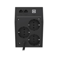 Источник бесперебойного питания Powercom Raptor, Line-Interactive, 600VA / 360W, Tower, Schuko RPT-600A EURO