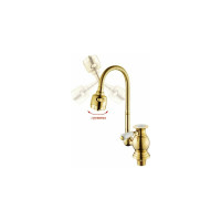 Смеситель для кухни Potato с гибким изливом, крепление гайка P5817-4