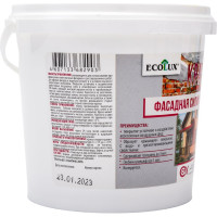 Фасадная силиконовая краска ECOLUX 1.3 кг 4607133682903