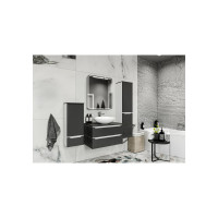 Зеркало шкаф MIXLINE "ВИКТОРИЯ" 700x800 ШВ, 2 створки, левый, светодиодная подсветка 547259