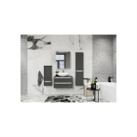 Зеркало шкаф MIXLINE "ВИКТОРИЯ" 700x800 ШВ, 2 створки, левый, светодиодная подсветка 547259