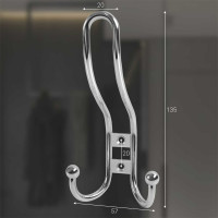 Крючок MF R16, 3-х рожковый, хром 10807v